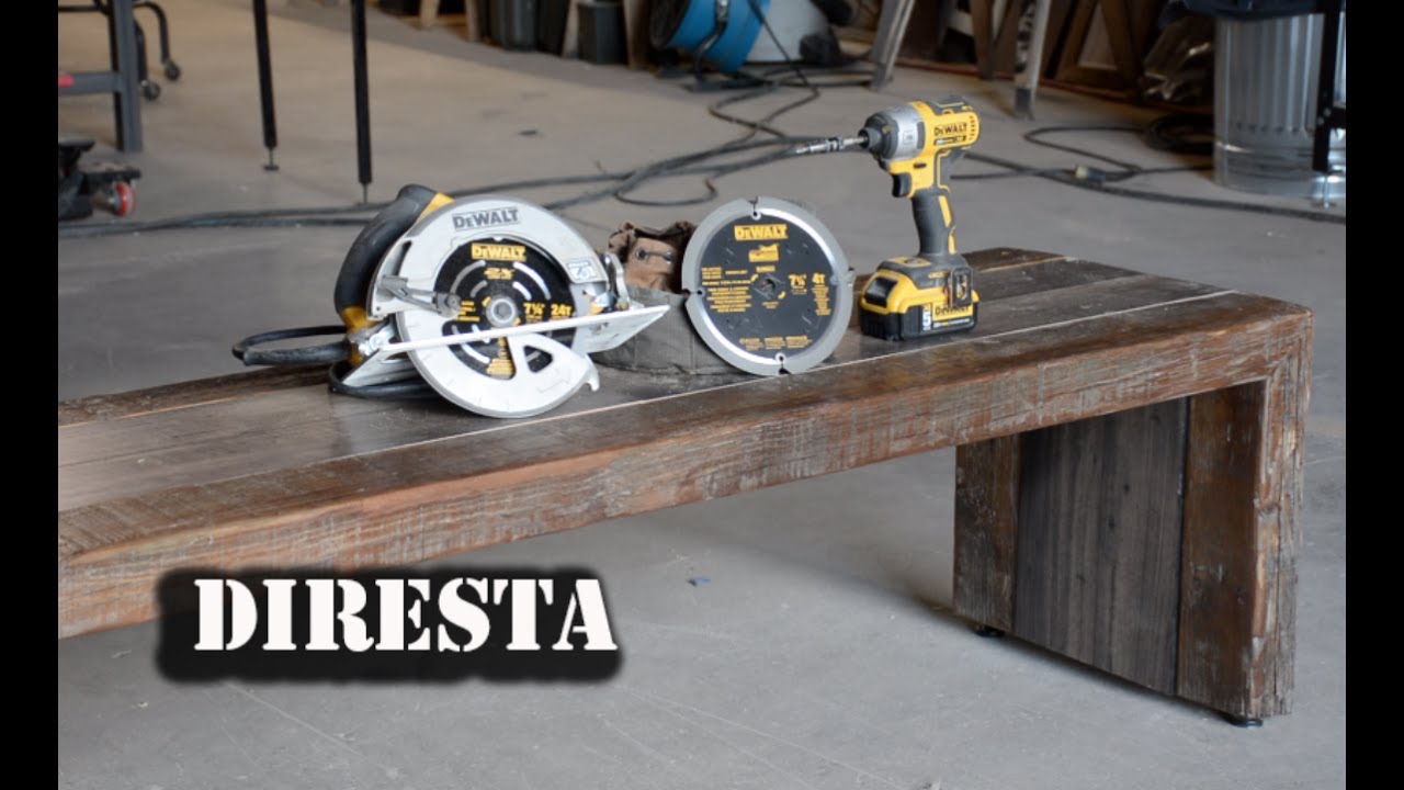 DiResta DEWALT® Recycled Wood Bench + Giveaway