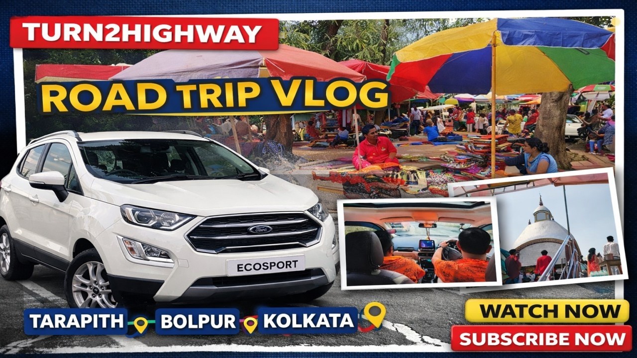Tarapith ➝ Bolpur ➝ Kolkata || Epic Bengal Road Trip! || Travel Vlog