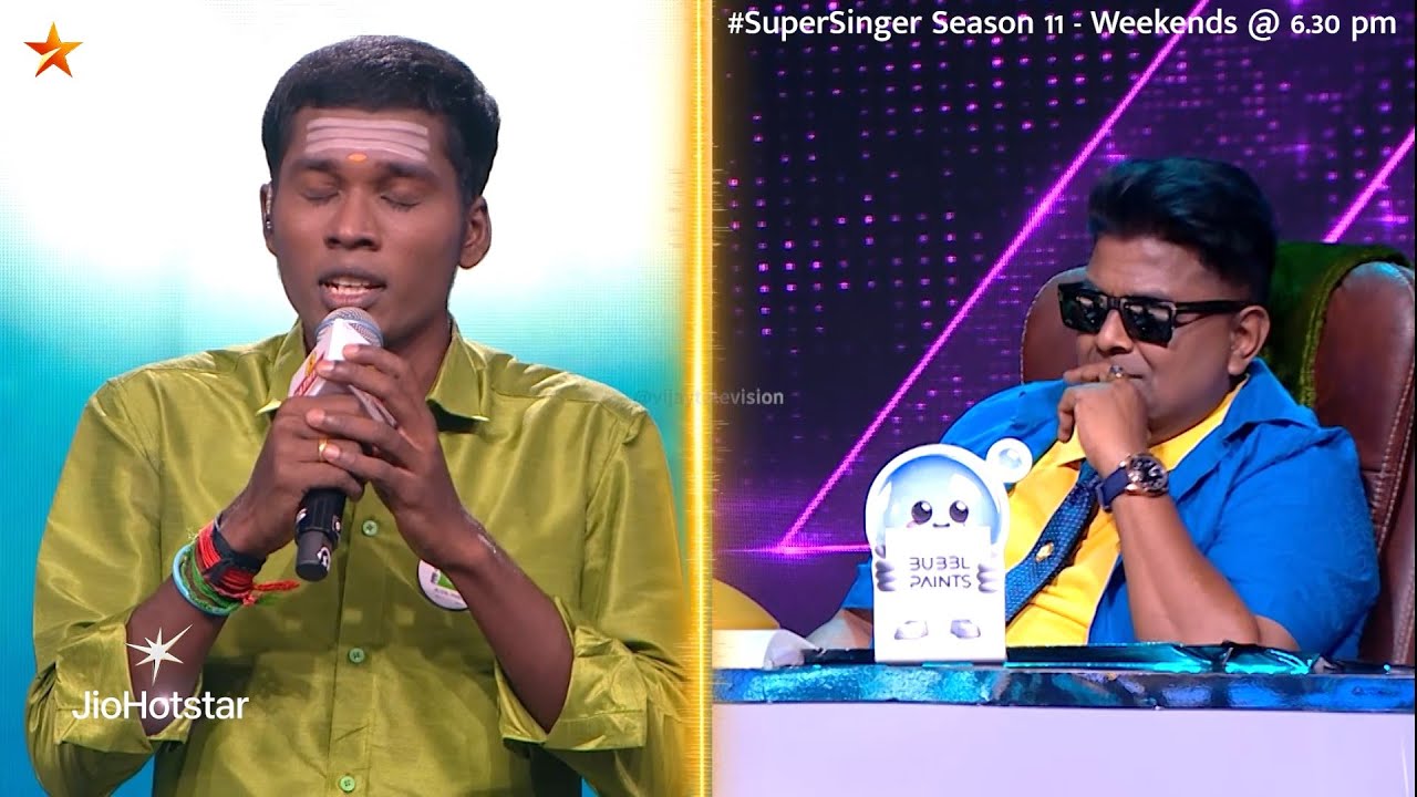Glimpse of Antha Vanatha Pola Manam Song by #Saran🥹❤️| Endrendrum Captain  | Super Singer Season 11