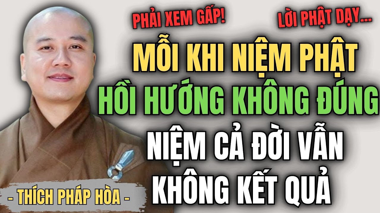 Khi Niệm Phật_ Nếu Không Biết Hồi Hướng Đúng Cách – Niệm Cả Đời Vẫn Không Kết Quả | Thích Pháp Hòa