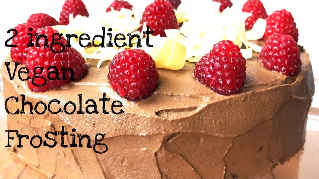 2 ingredient chocolate frosting|Vegan #chocolatefrosting #veganfrosting #vegancakeicing #veganlife