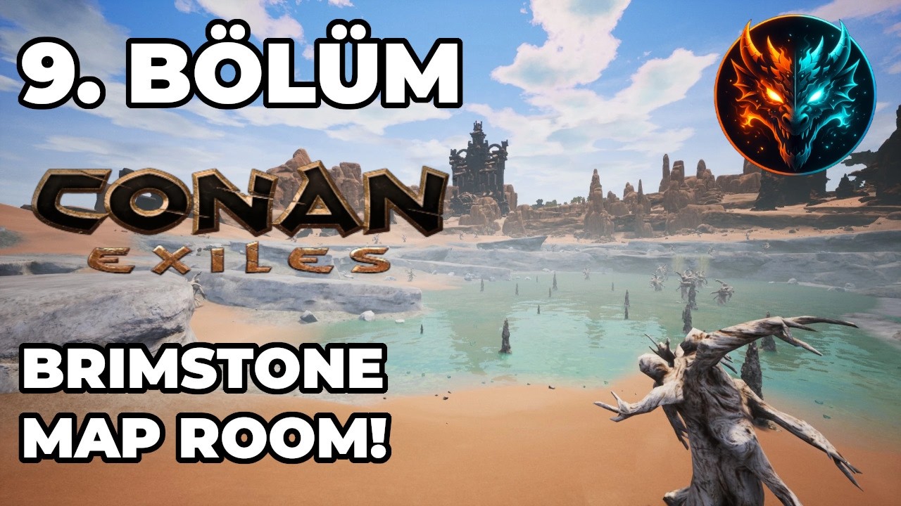 Conan Exiles Bölüm 9 | Brimstone Farm + Unnamed City’e Gittik! Map Room’u Öğrendik