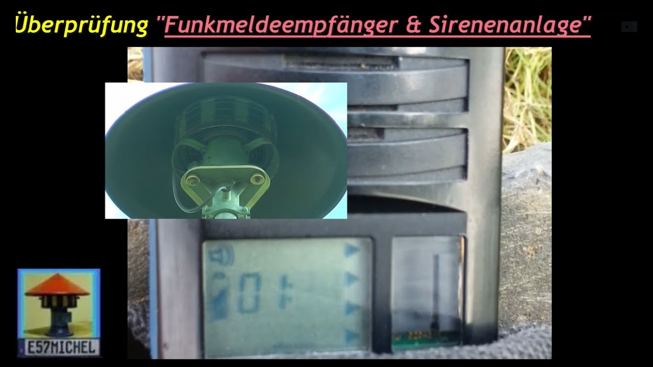 &Uuml;berpr&uuml;fung Funkmelder und Feuerwehrsirene