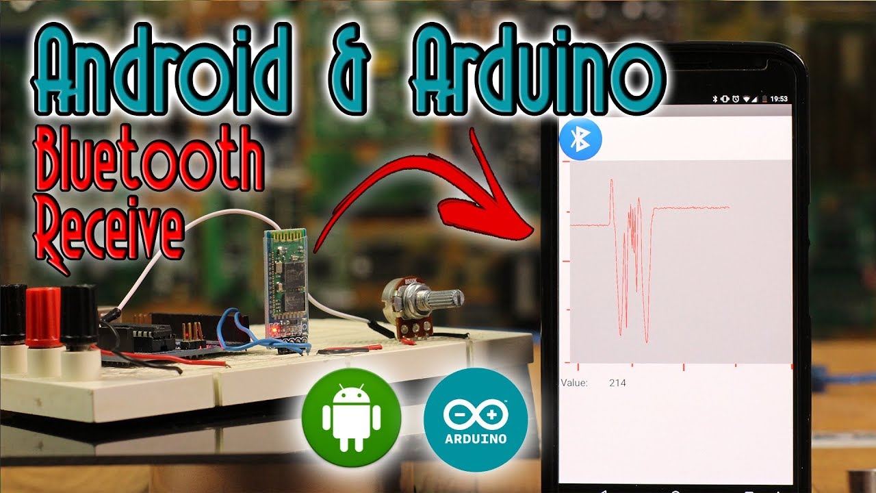 Bluetooth Arduino ПРИЕМ данных + Диаграмма