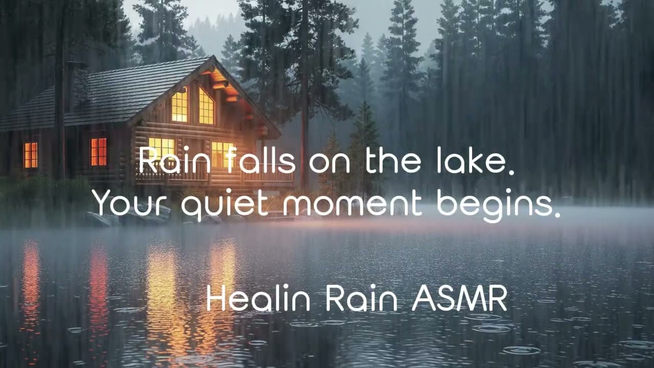 호수에 내리는 빗소리 | 3시간 깊은 공부 모드 22 Rain on the Lake | Deep Study Mode 3H#RainSounds  #HealingRain