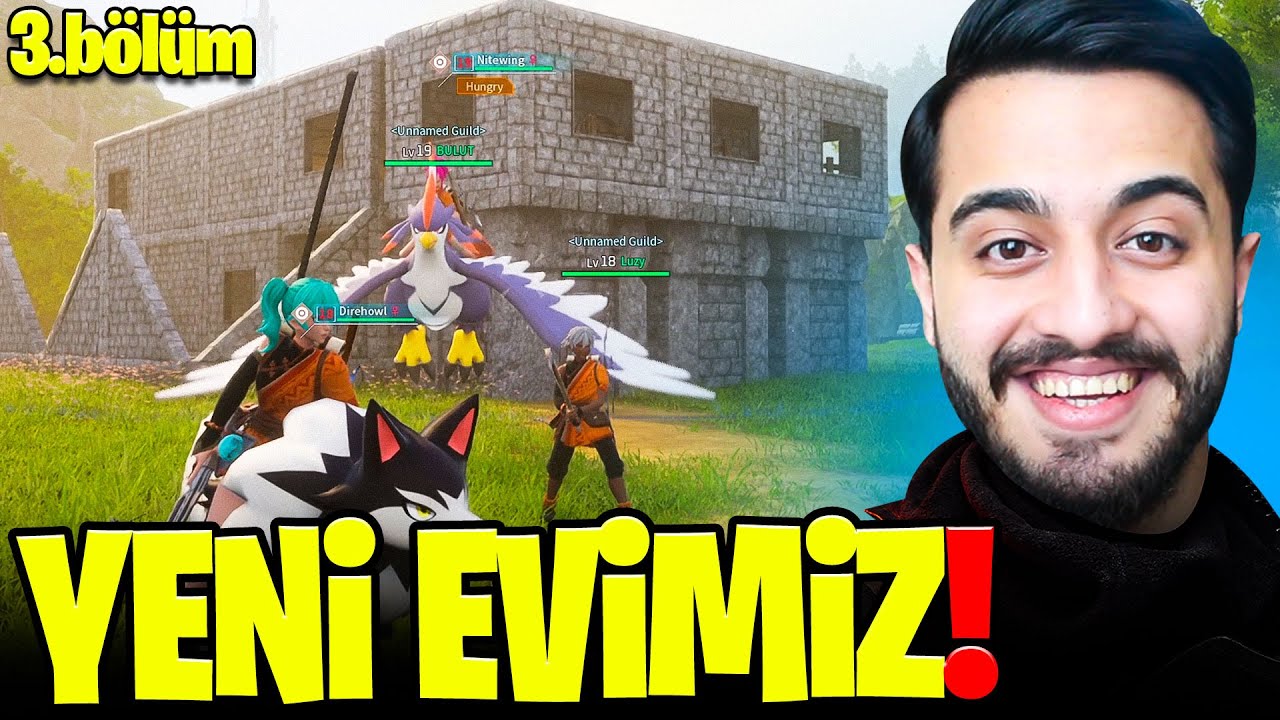 DENİZ KENARINA TAŞINDIK! YENİ EVİMİZİ YAPTIK! (KALE GİBİ) BOSS A GİRDİK! Palworld #3