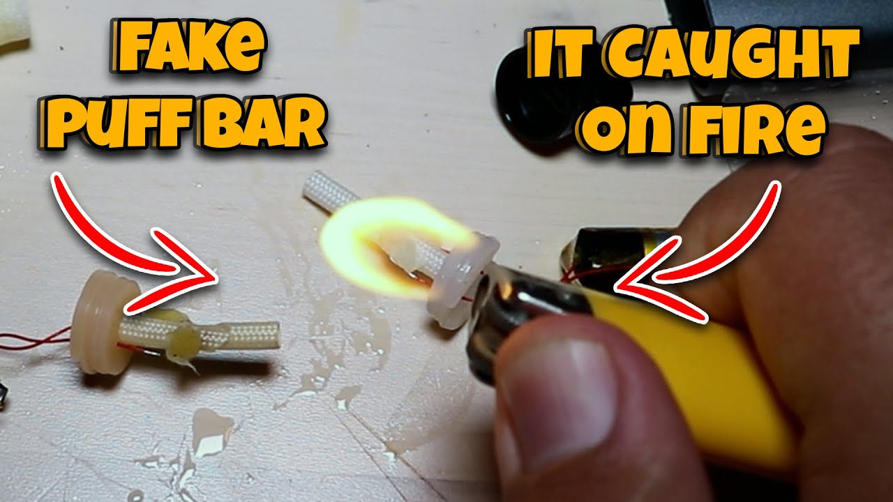My Fake Puff Bar Caught On Fire (#Shorts)