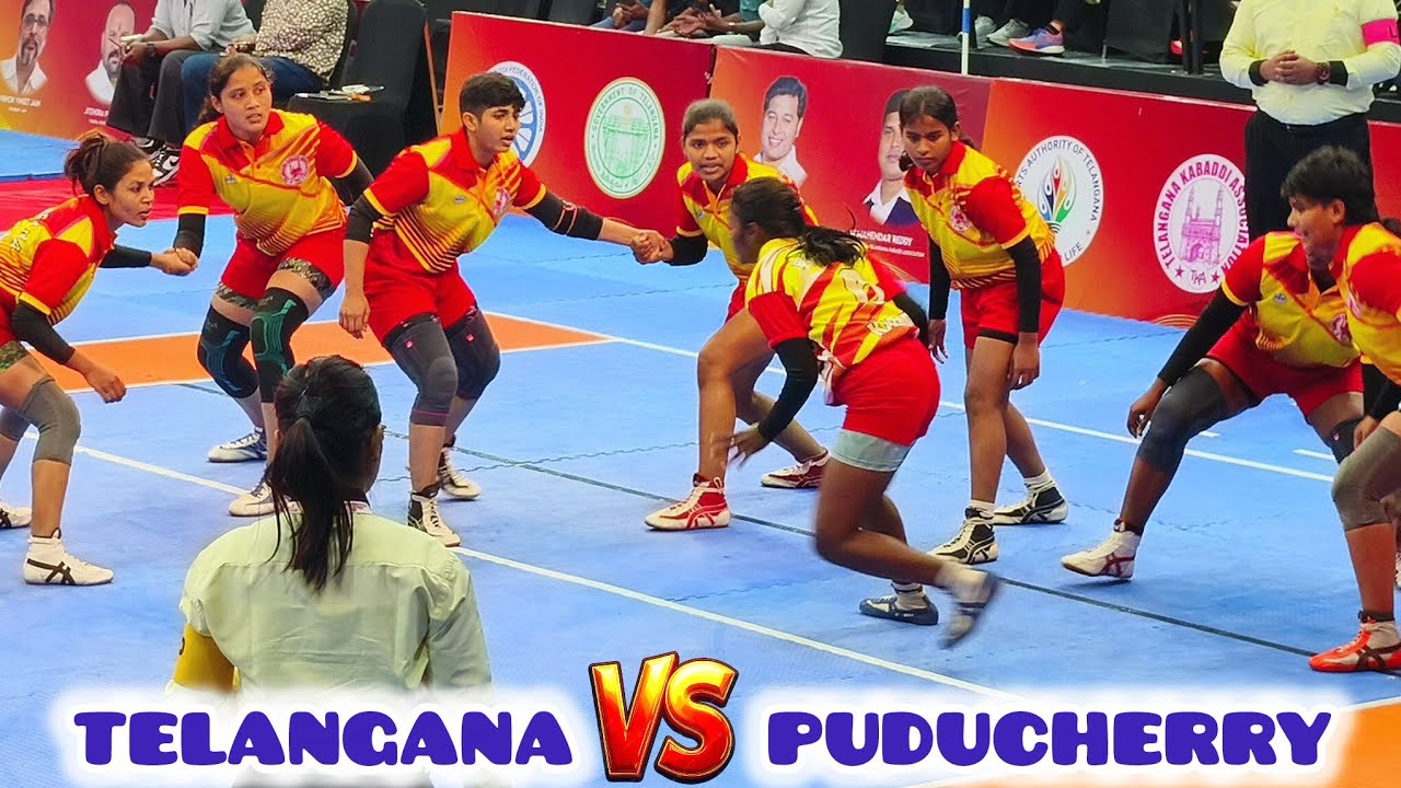 Telangana 🆚 Puducherry || 72nd Senior National Women's Kabaddi Championship 2026 | Gachiboli Stadium