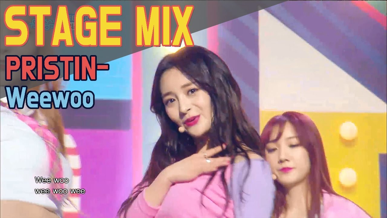 [60FPS] PRISTIN - Wee Woo 교차편집(Stage Mix) @Show Music Core