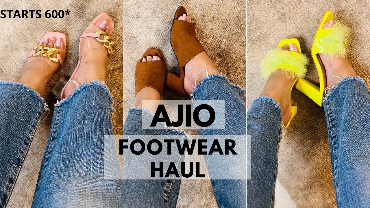 Huge*AJIO TRENDY FOOTWEAR HAUL* | Starts Rs 600 |Affordable BLOCK HEELS Edition !