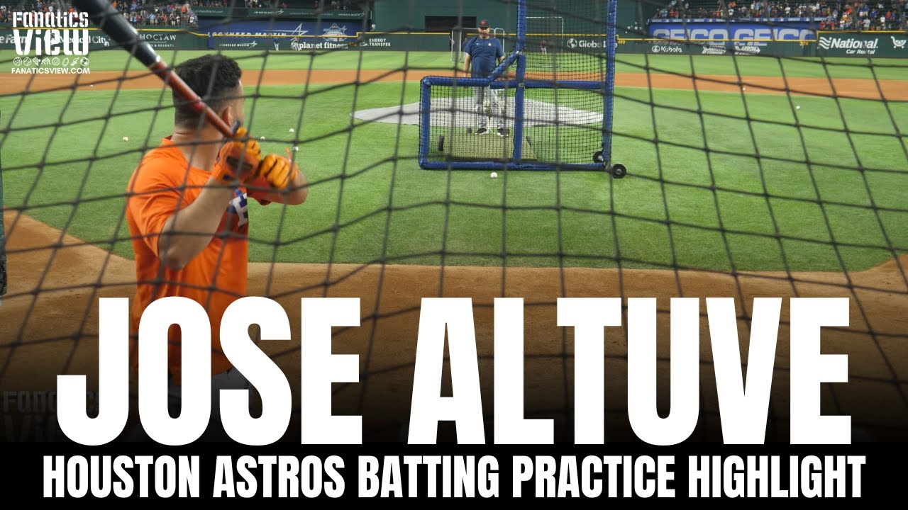 Jose Altuve Batting Practice Highlight From Hitter's Eye View | Houston Astros on Fanatics View