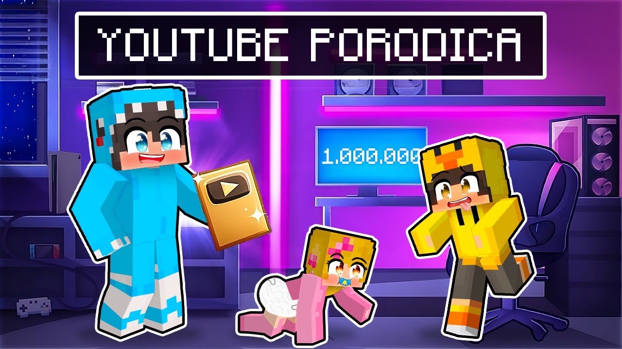 USVOJILA ME JE YOUTUBE PORODICA U MINECRAFTU!