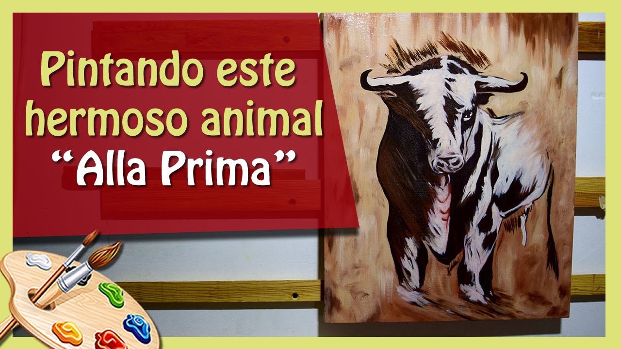 🐃Pintando un Toro al Óleo 🐃 Pintando 