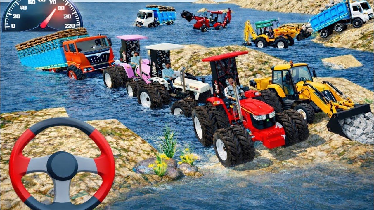 INDIAN TRUCK🚛 SIMULATOR INDIAN SIMULATOR 3D GAME SWARAJ, JOHNDEERE, EICHER TRACTOR🚜 
