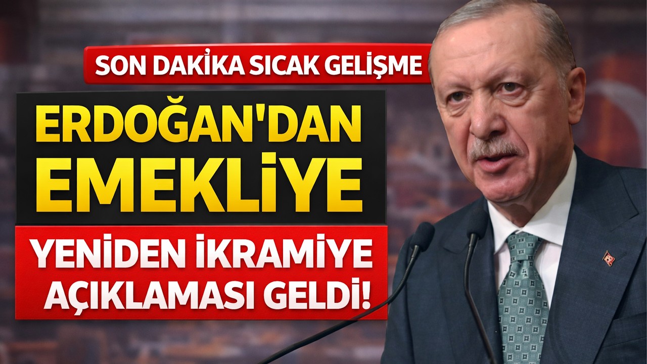 Son Dakika Sıcak Gelişme Erdoğan'dan Emekliye Yeniden İkramiye Açıklaması Geldi
