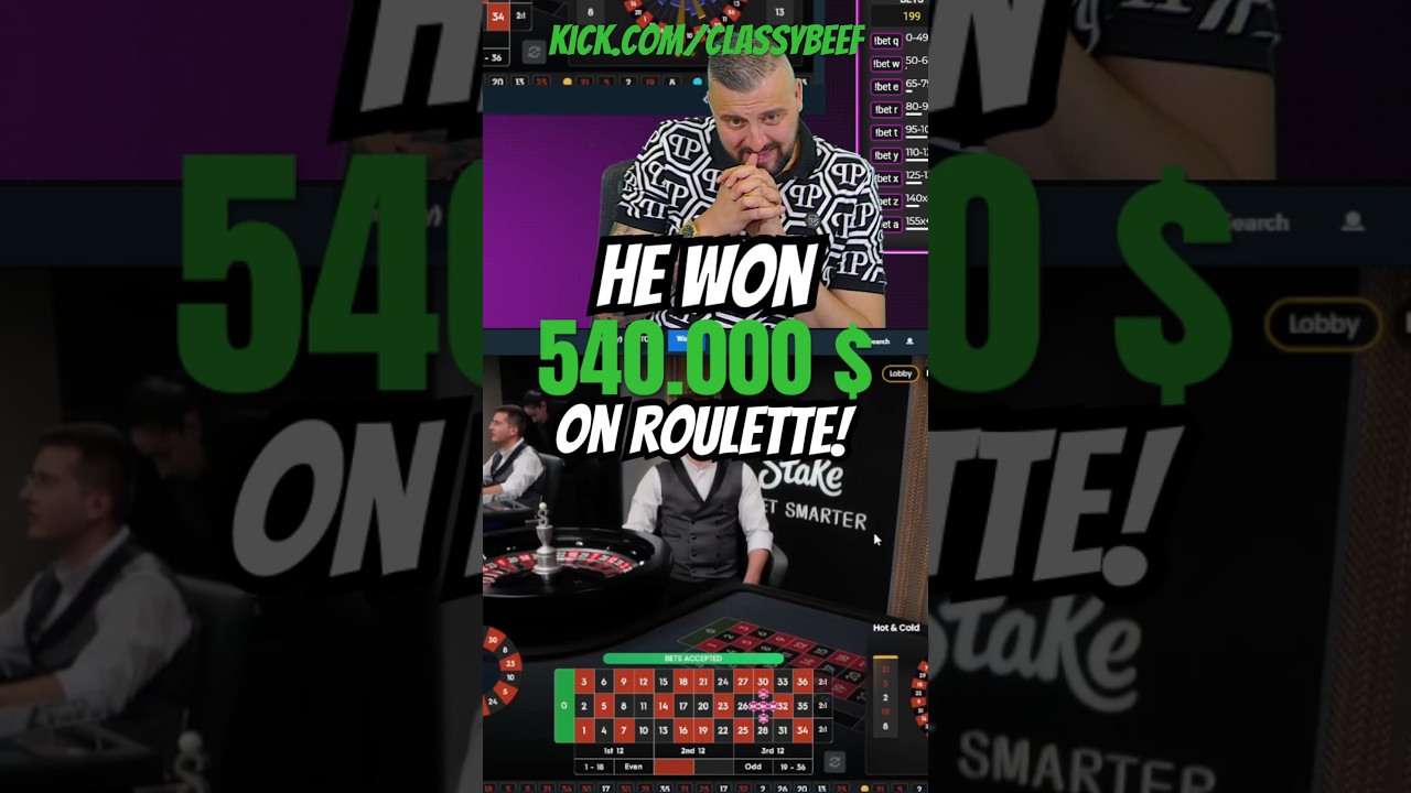 540k win on roulette! 