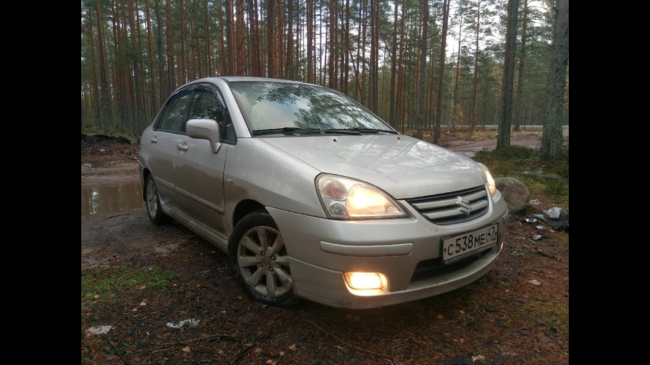 Suzuki Liana первые поломки. Самостоятельная замена приводного ремня генератора и помпы.