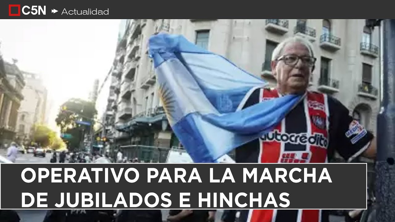 COMIENZA el OPERATIVO POLICIAL para la MOVILIZACIÓN de JUBILADOS e HINCHAS en el CONGRESO