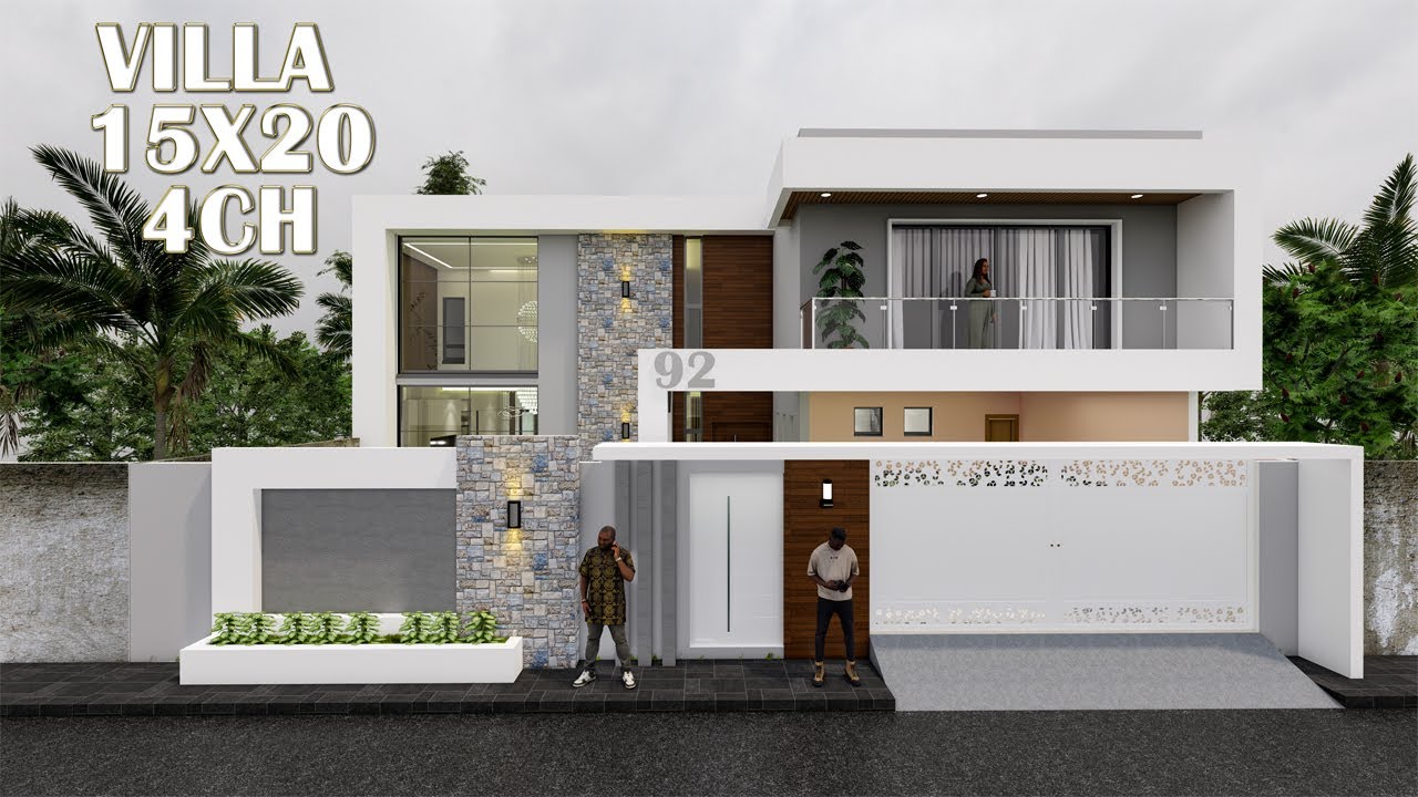 Villa de 300m² I 15m x 20m I 4 Chambres  #Dakar #Senegal #maison #300m²