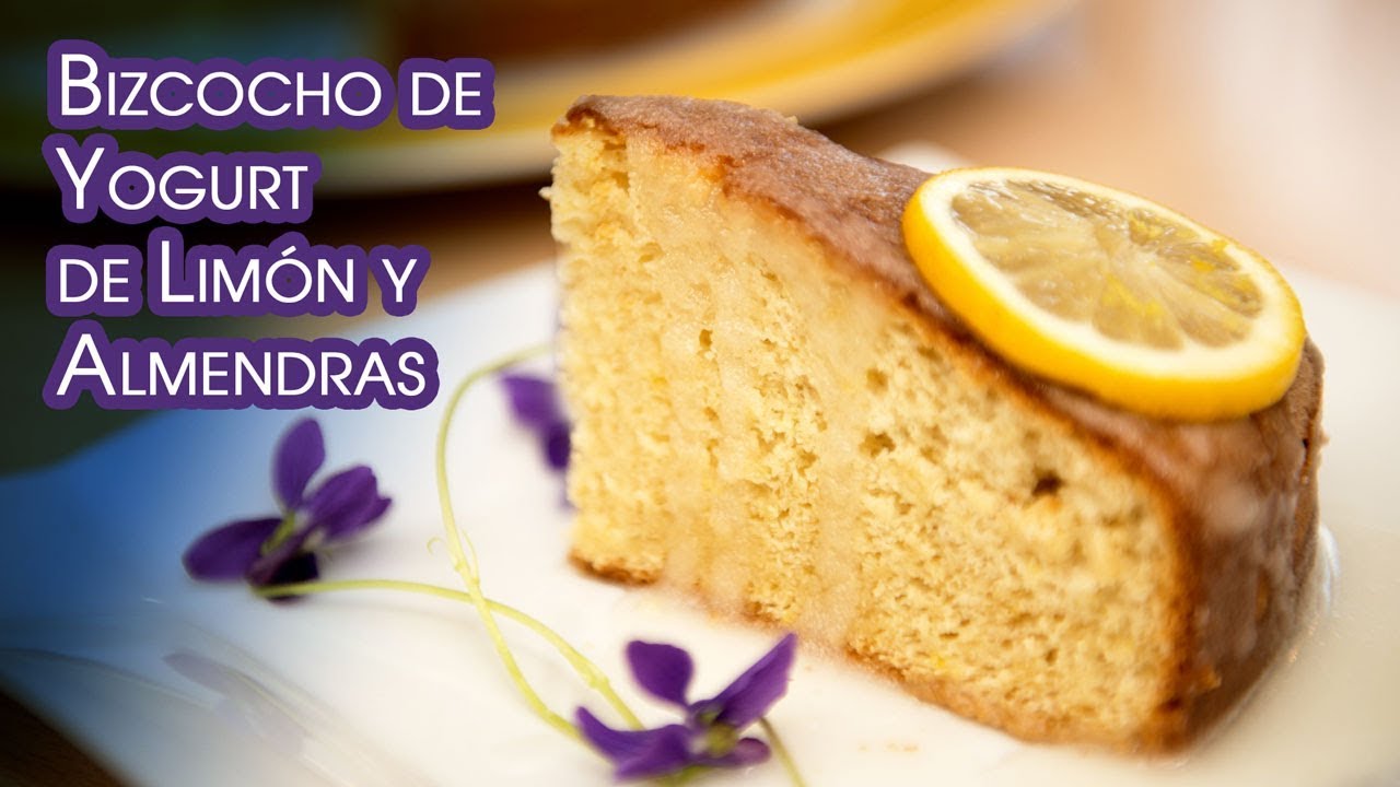 Bizcocho o Tarta de Yogurt con Limon y Almendras Esponjoso y Riquisimo