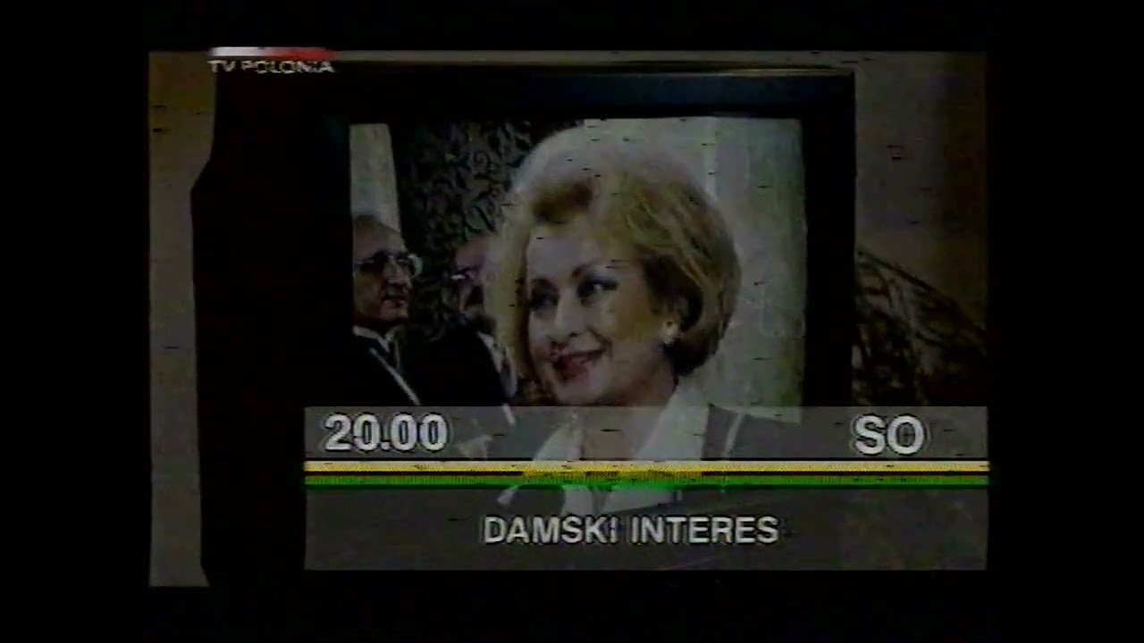 Polonia - Program dnia, ogłoszenie, zapowiedzi z wpadką i wypełniacz (24.06.1999)