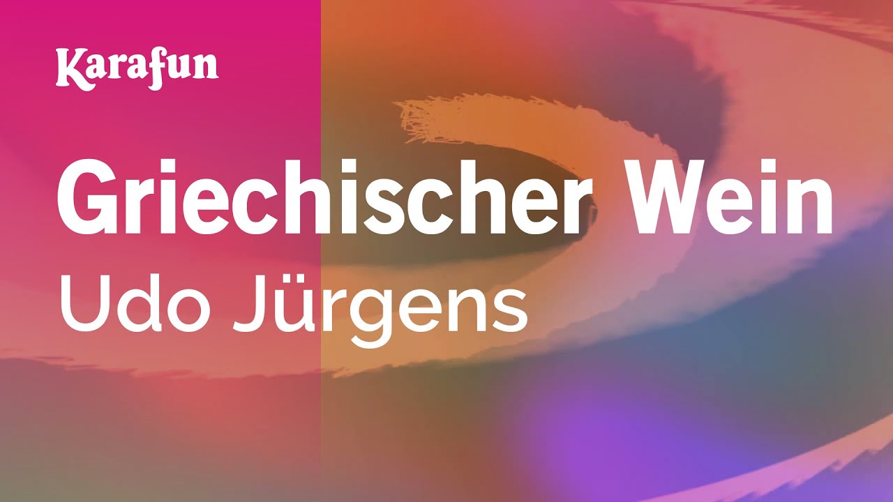 Karaoke Griechischer Wein - Udo Jürgens *