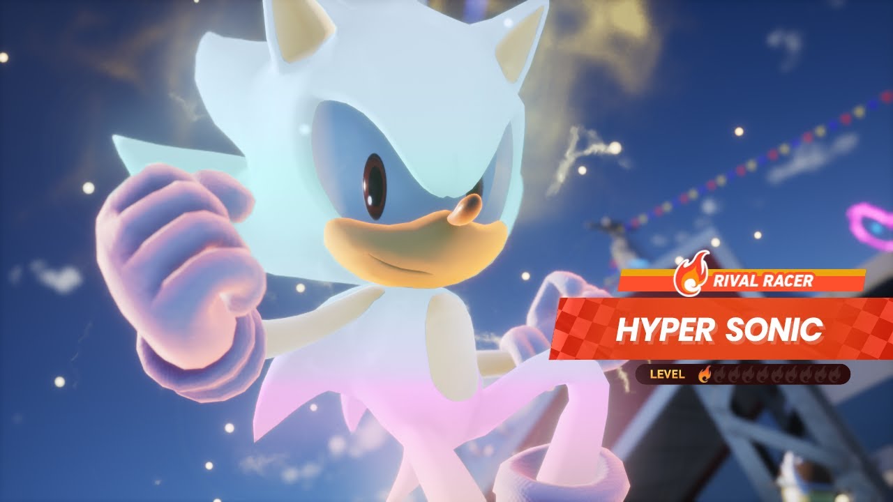 Hyper Sonic in Sonic Racing: CrossWorlds