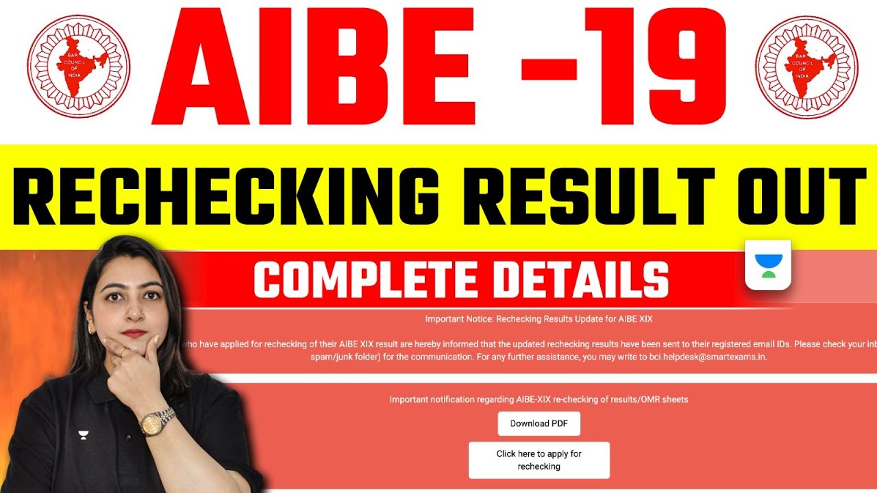 AIBE 19 Rechecking Result Out: Complete Details | Apurva Vats