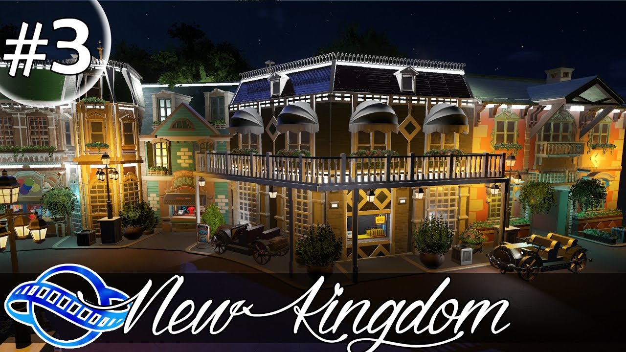 PLANET COASTER - New Kingdom Part 3 - Central plazza & Mainstreet