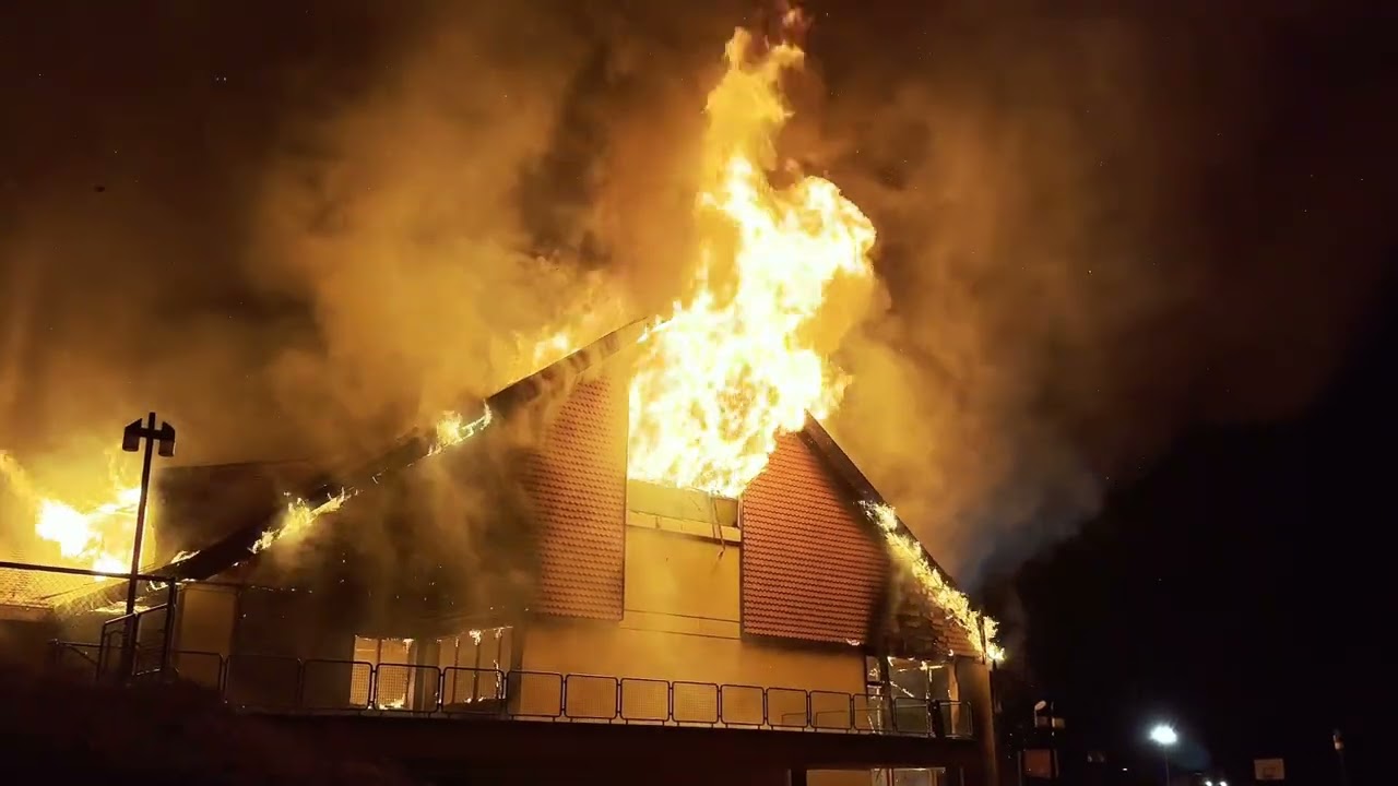 Intervention - Feu de salle de gym à Bière (VD)