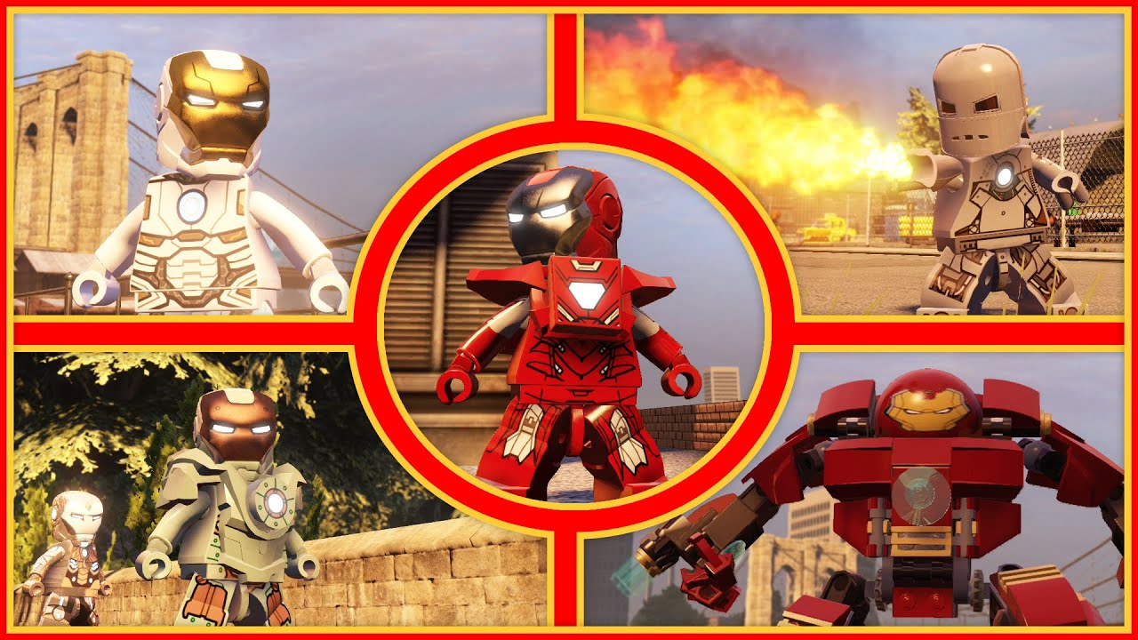 Все костюмы Железного человека в LEGO MARVEL'S AVENGERS | Blitzwinger