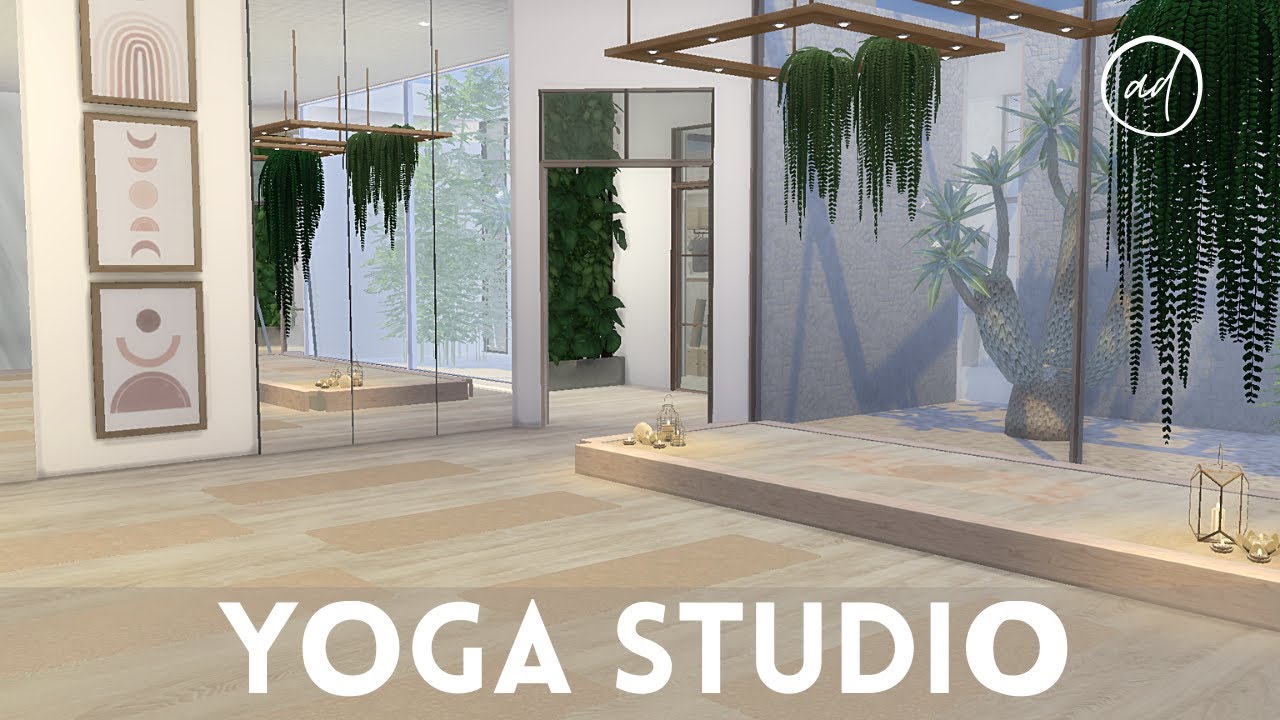 YOGA STUDIO || Sims 4 || CC SPEED BUILD