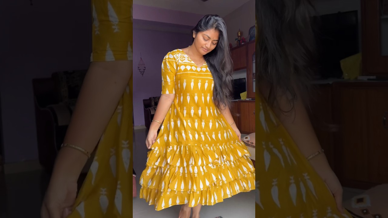 Meesho saree converted into indo western frock #fashion #explore #shortsfeed #shorts