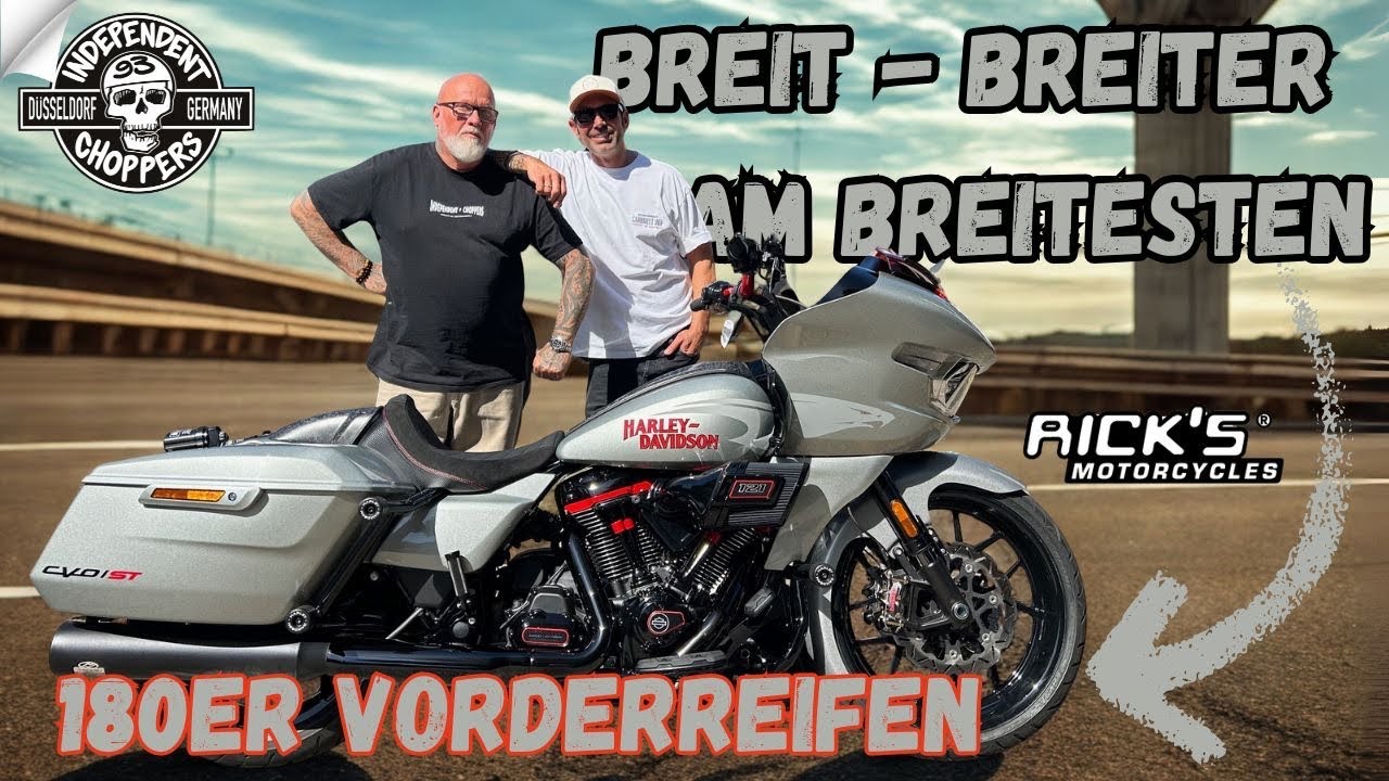 Road Glide CVO EXTREM 😈 Oli zeigt, wie breit es wirklich geht! - Independent Choppers on Tour 💪