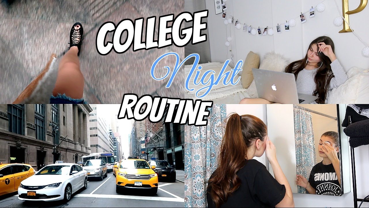 MY REAL NYC SCHOOL NIGHT ROUTINE 2017 | Paige Secosky