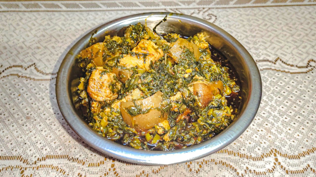सरसों मेथी और सूअर के मीट की रेसिपी | sarson methi aur Pork kaise banaen