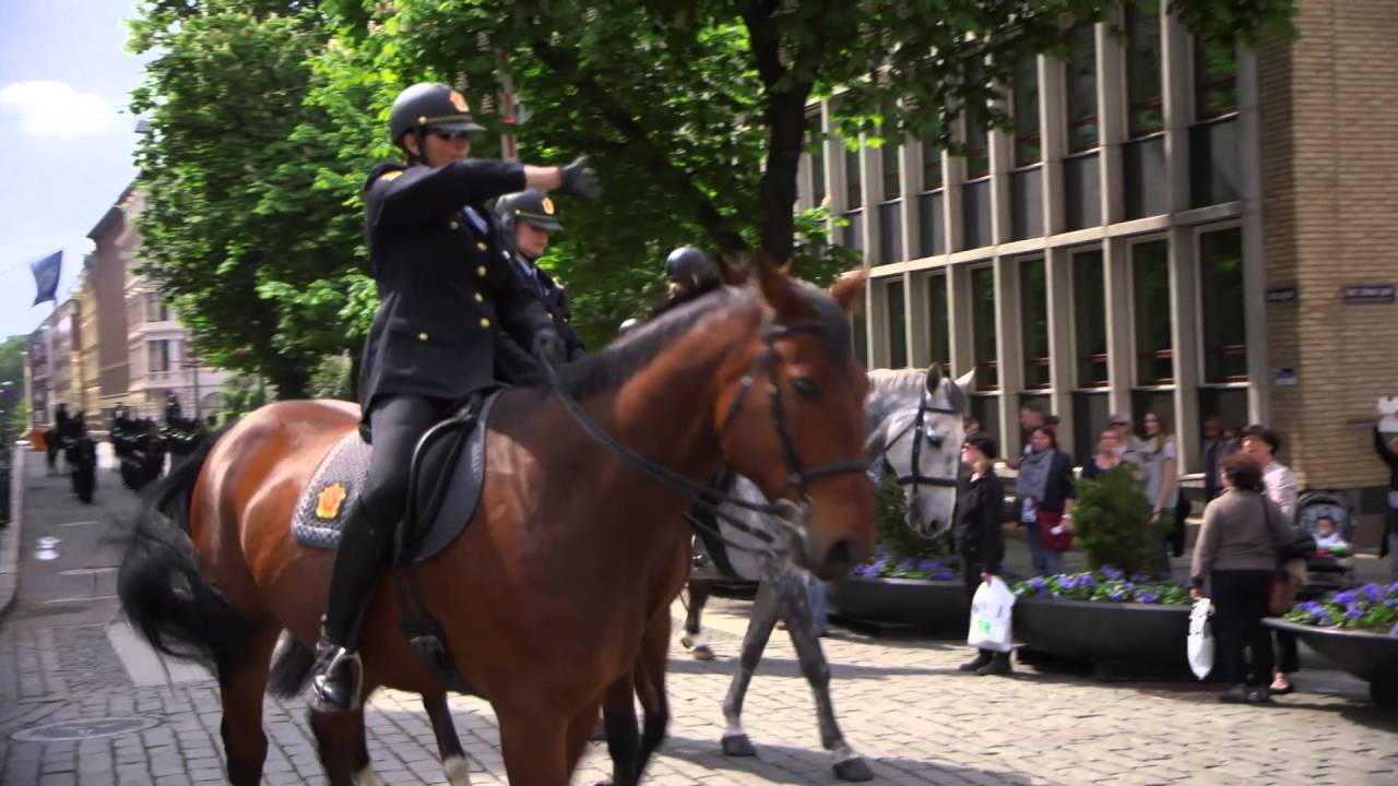 Stabsmusikkens flashmob på Karl Johan