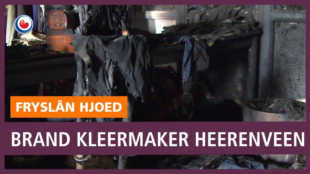 REPO: Brand bij kleermaker/wasserij in Heerenveen