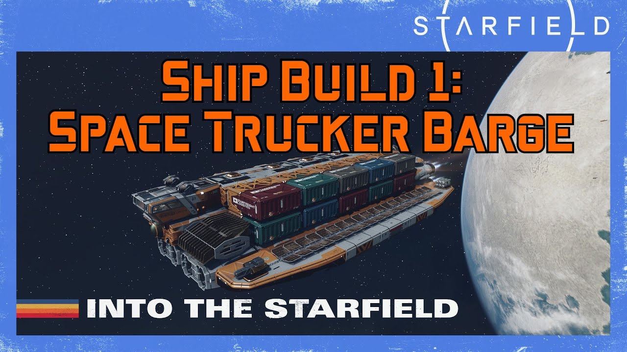 Starfield Launch video with my first Ship Build