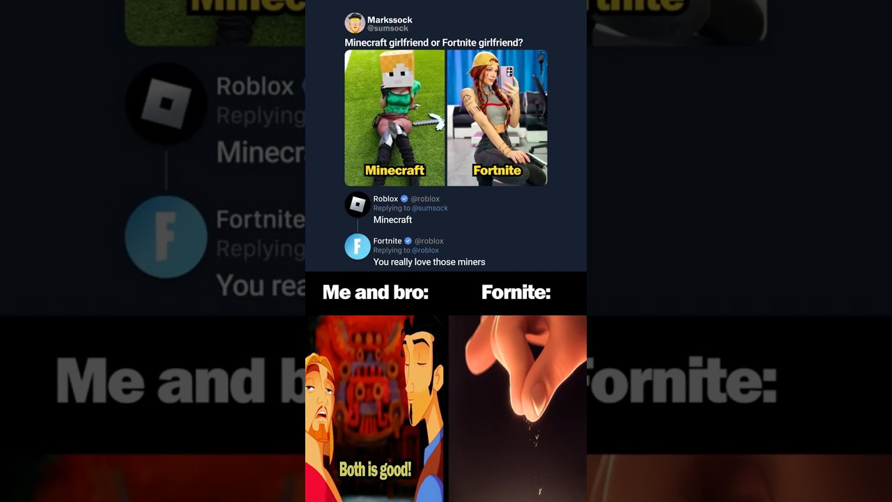 Minecraft or Fortnite 🤔