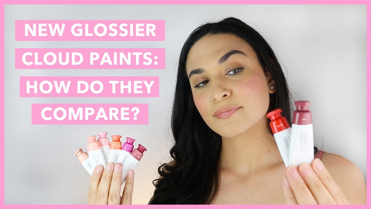 GLOSSIER CLOUD PAINT SWATCH, COMPARISON + REVIEW | New Shades Eve and Spark | Eve = Storm? 🤔
