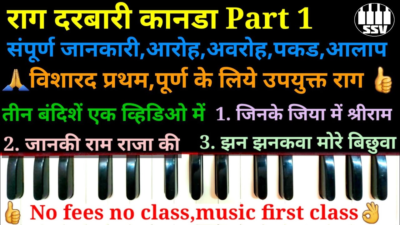 Raag Darbari kanada Part 1 |  3 chhote khyal |