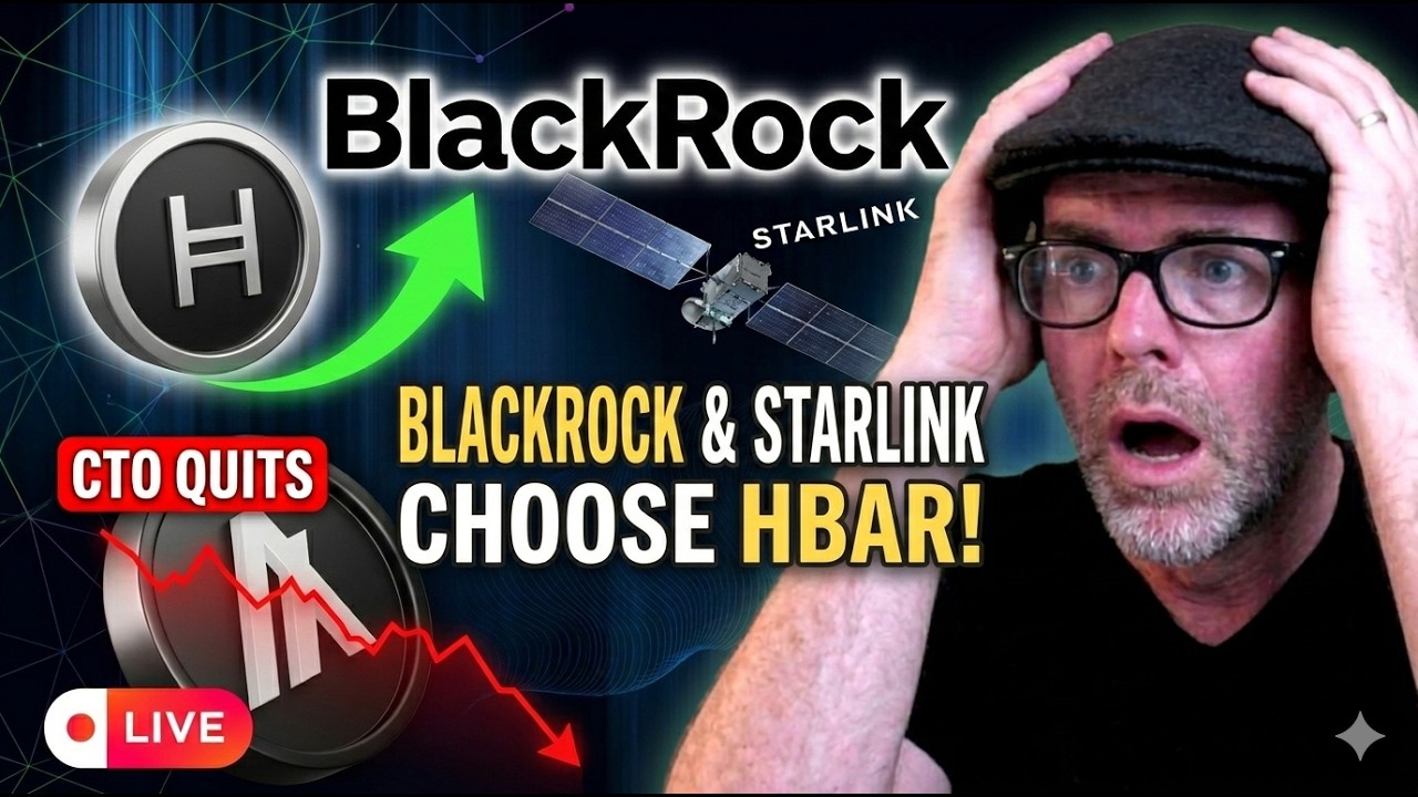 BlackRock & Starlink Choose HBAR! 🚀 Algorand CTO Quits & Price Crashes (FULL RECAP)