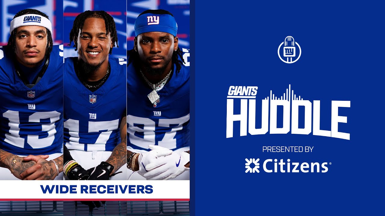 Giants Wide Receivers talk 2025 | Giants Huddle | New York Giants