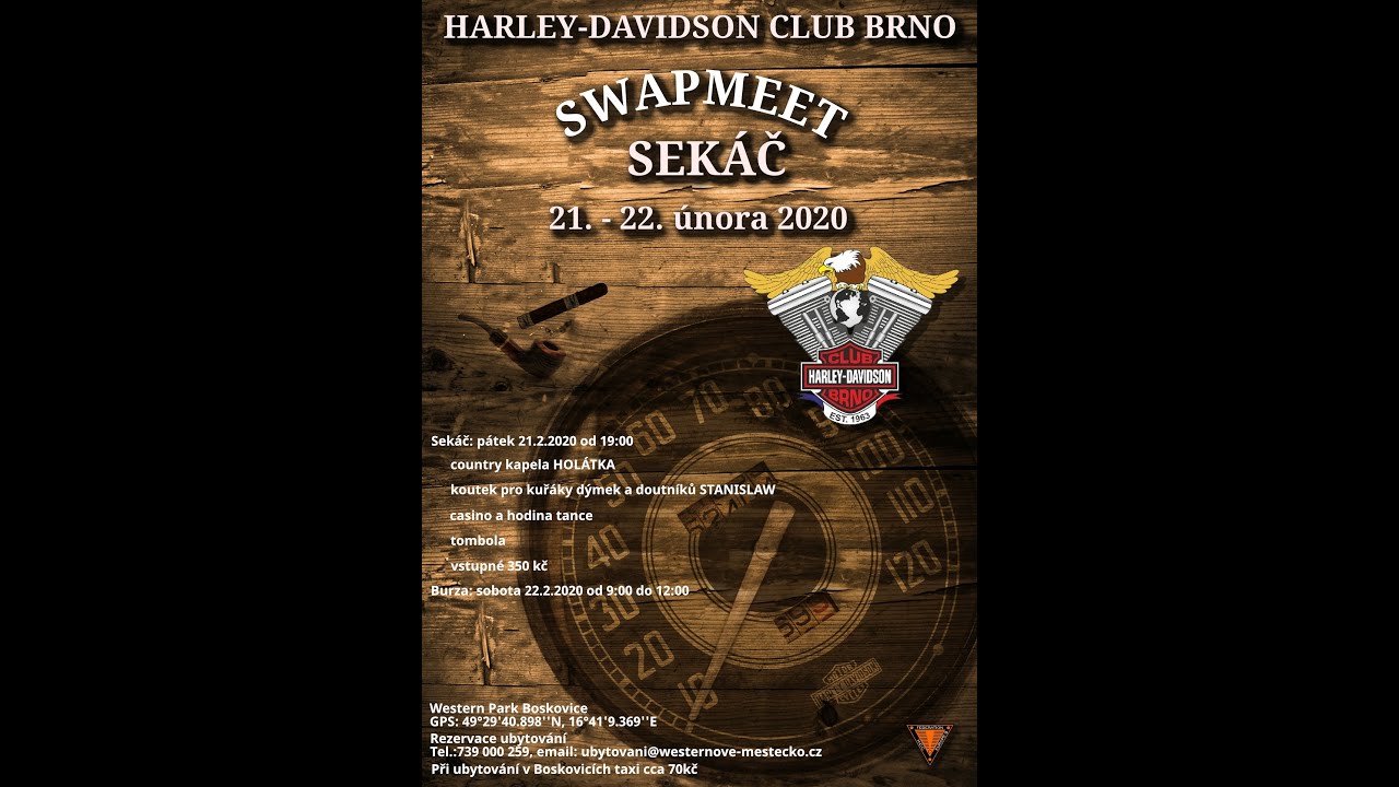 Harley -Davidson Club Brno, Swapmeet - Sekáč 2020