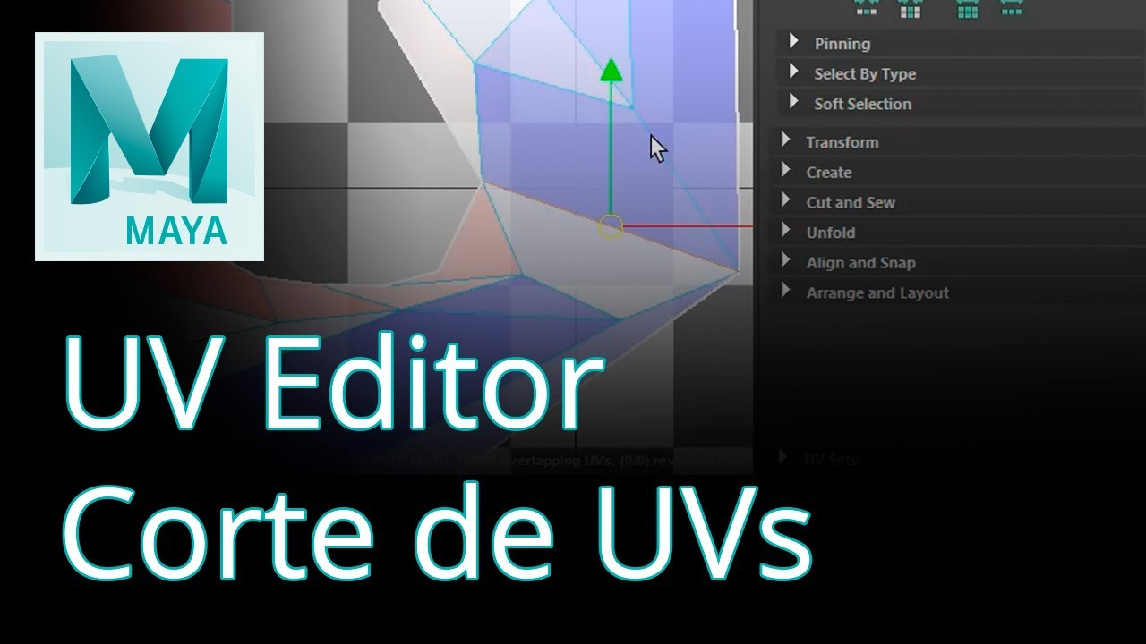 UVs - Básico - Cortando UVs Manualmente - Maya