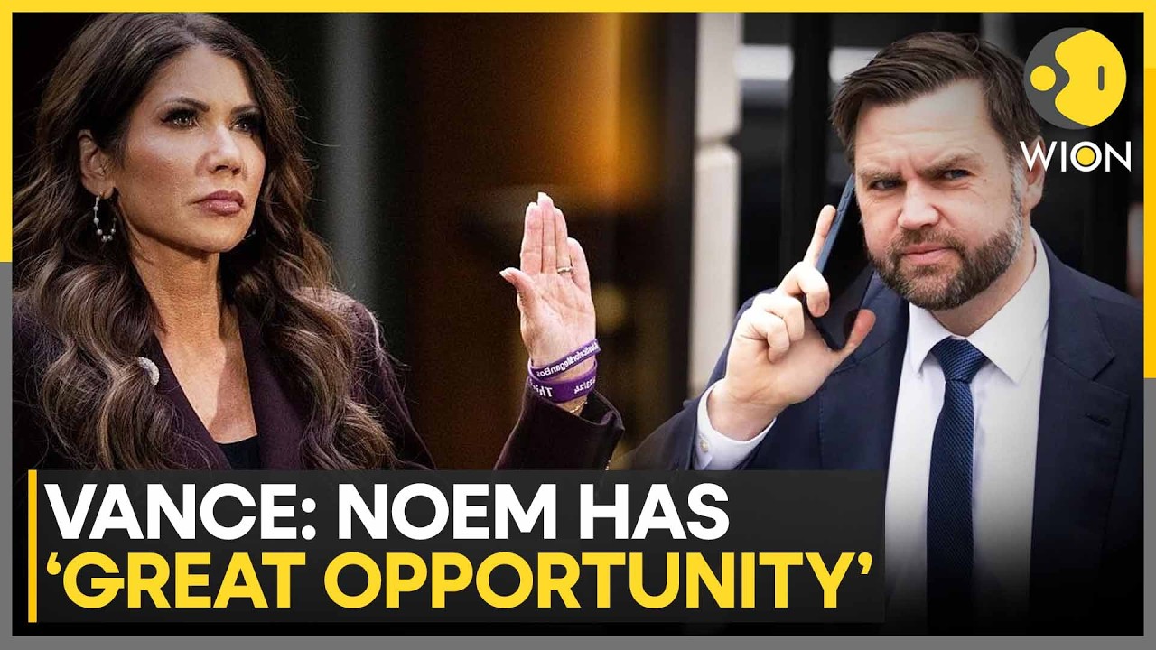 JD Vance Says Kristi Noem Has ‘Great Opportunity’ In New Shields Of America Role | WION