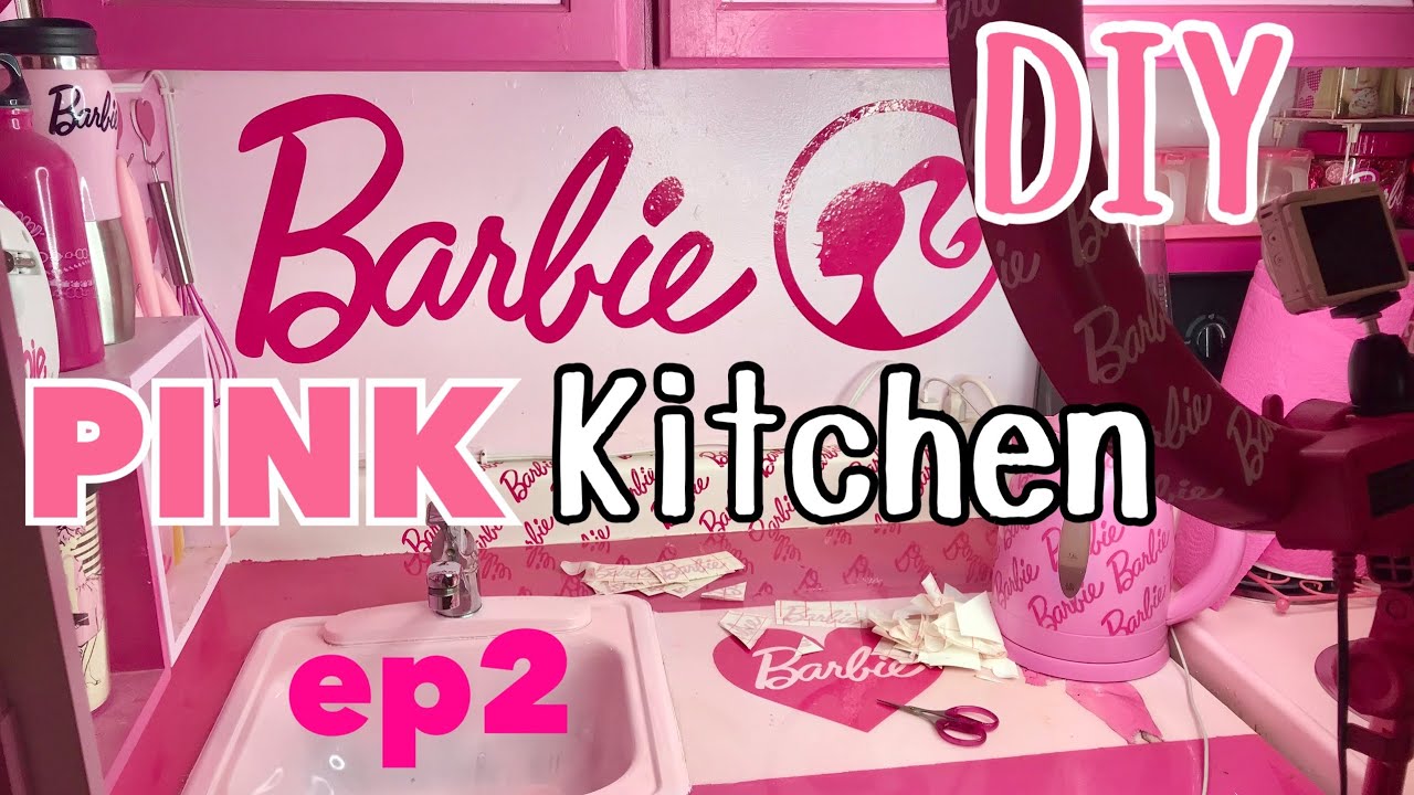 DIY BRUSH UP BARBIE KITCHEN! EP2