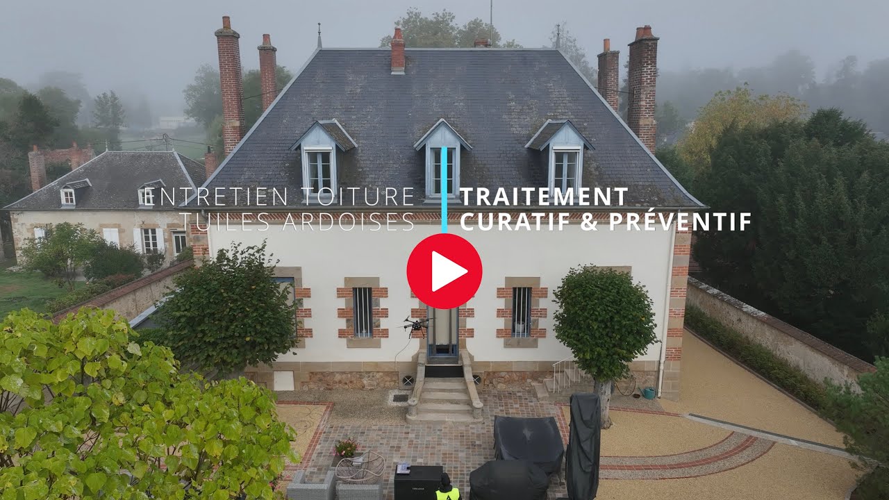 DRONES D'ALLIER - TRAITEMENT TUILES ARDOISES ET CHEMINÉES, EN CURATIF ET PRÉVENTIF
