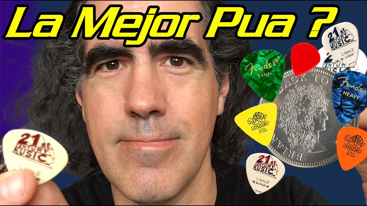 Tipos de Pua. Como elegir una púa adecuada para Guitarra eléctrica o para guitarra acústica.